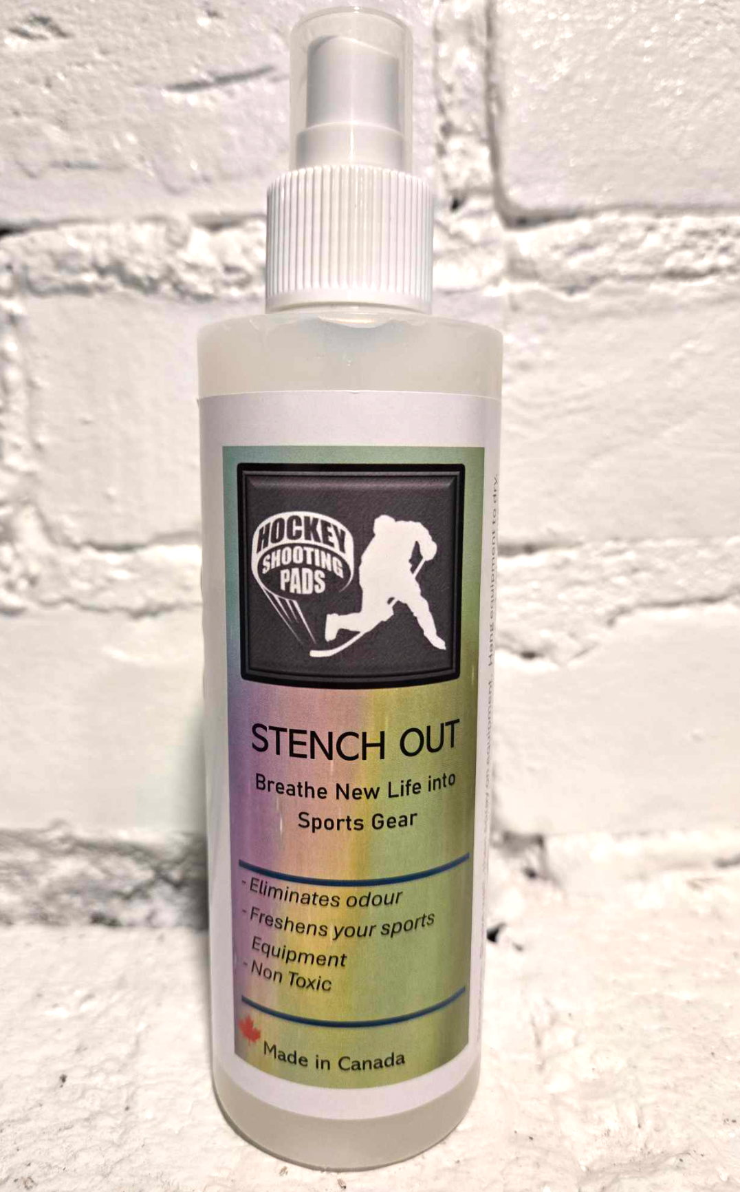 STENCH OUT! Sports equipment spray. Non Toxic.